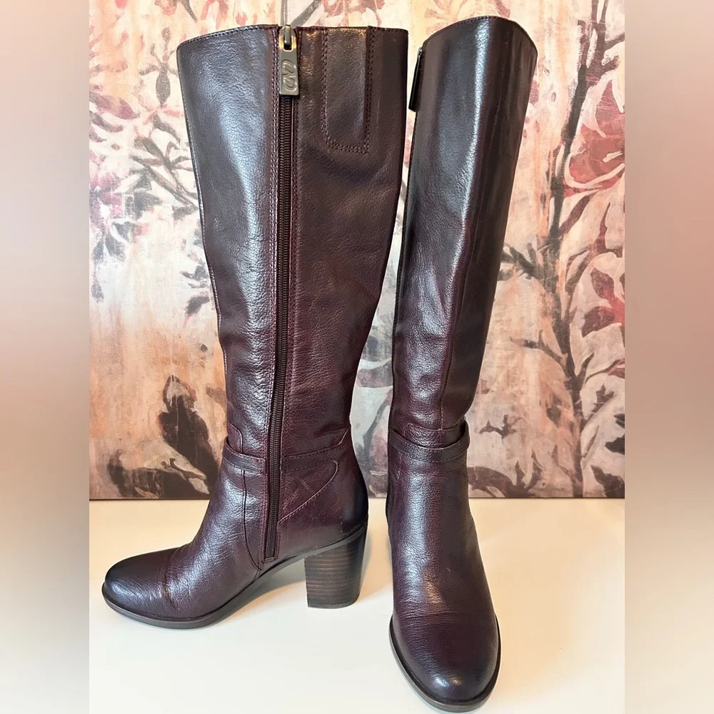 New Naturalizer Women's Leather Boots in Wine Color- Size 6- New without box - Picture 2 of 11